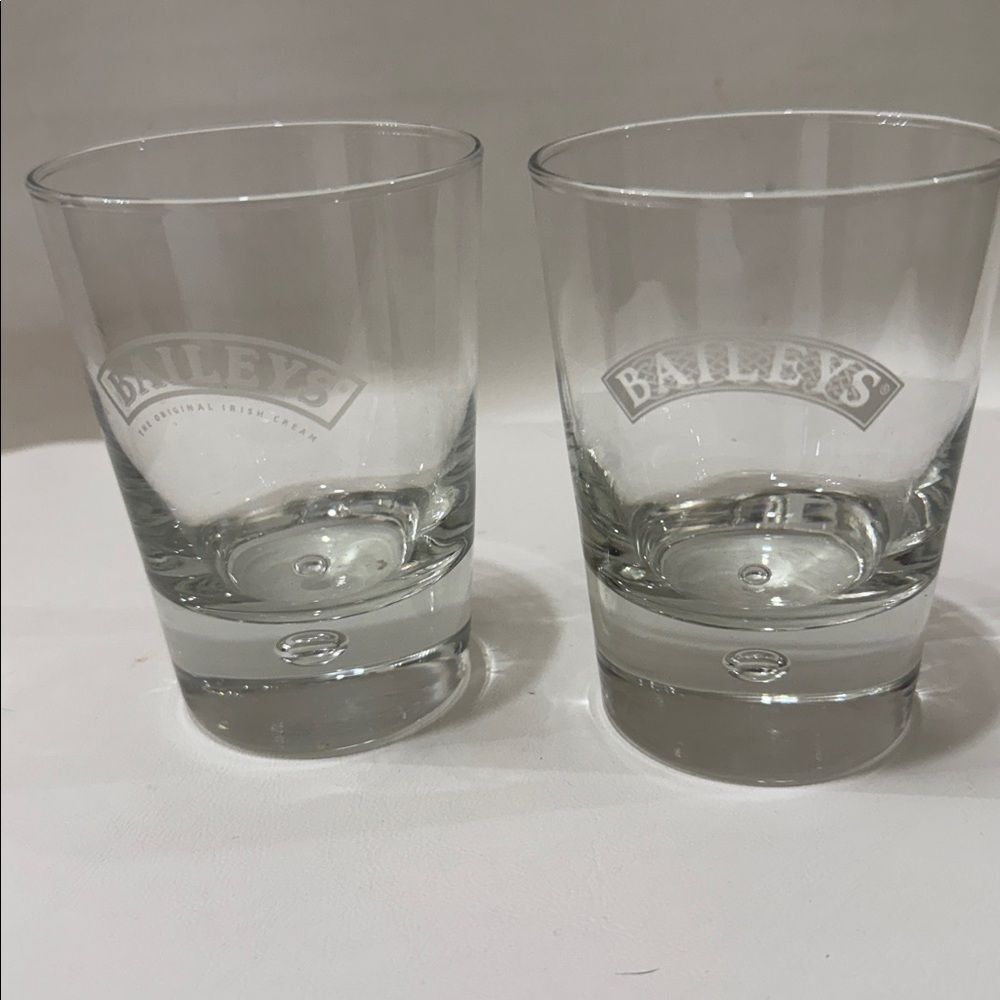 Baileys Irish Cream Liquor Rocks Glasses Drinking Dining Home Bar Cocktail Set 2